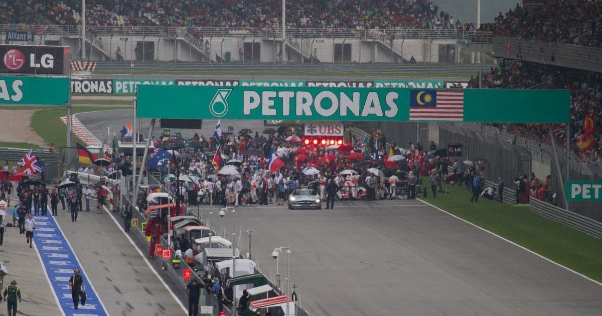 The full starting grid of the 2012 Malaysian Grand Prix