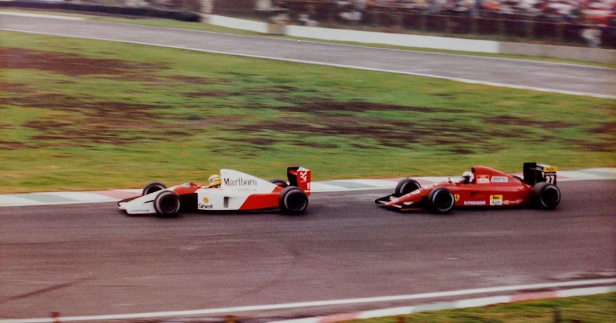 1991 Mexican Grand Prix Ayrton Senna Alain Prost