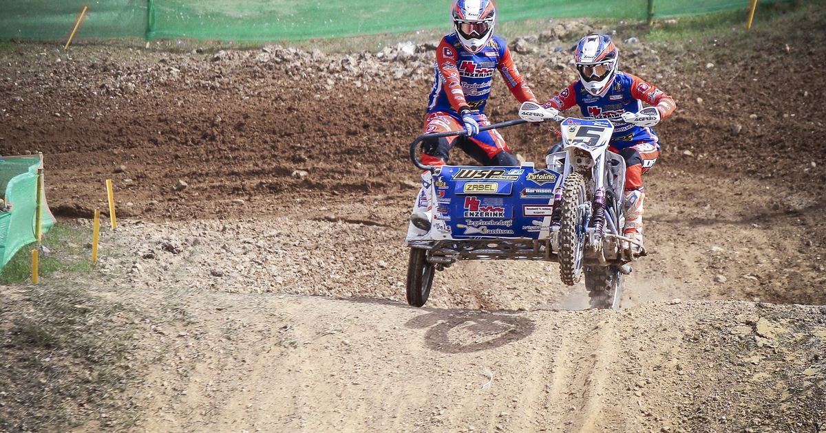a close-up of a sidecar outfit's platform and chassis, illustrating the machine's asymmetric construction