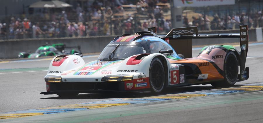 a Le Mans Hypercar prototype racing, illustrating the class Balance of Performance is applied to