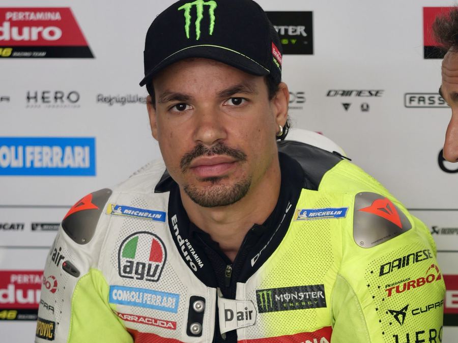 Franco Morbidelli in his VR46 Racing Team leathers at the 2025 Malaysian Grand Prix