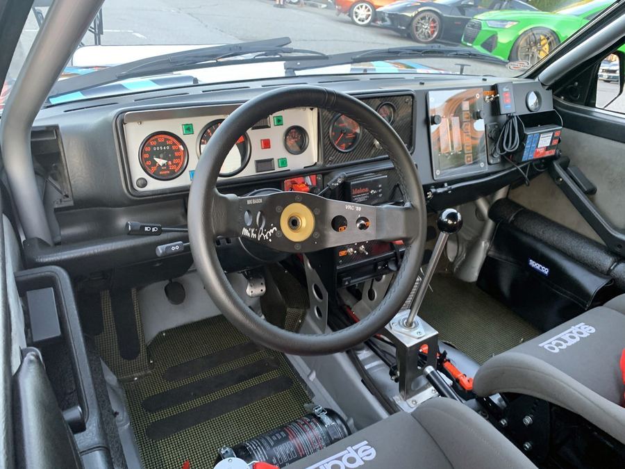 The interior of a modern WRC Rally1 car, illustrating the technical regulations underpinning the championship whose points system this guide explains