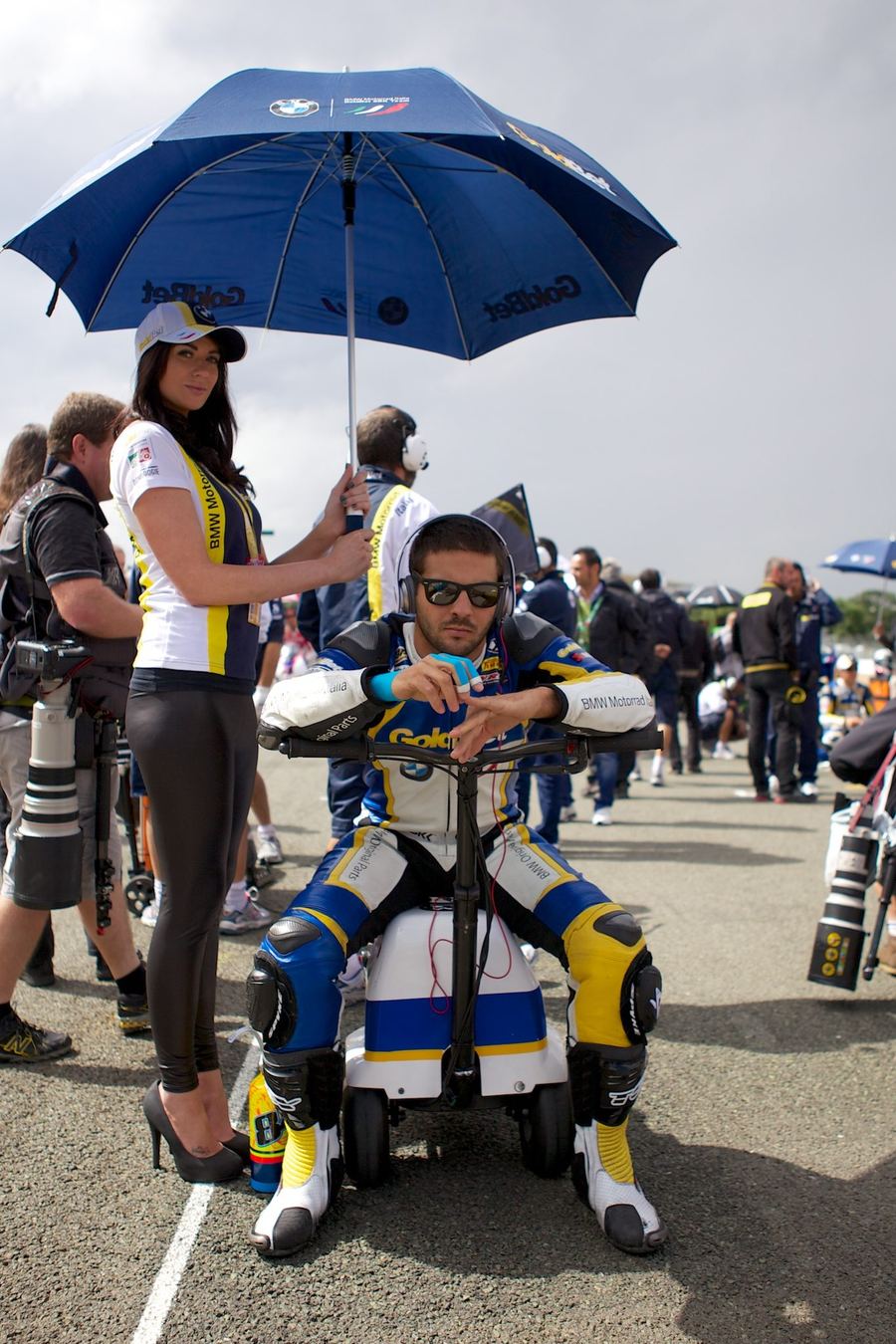 a World Superbike machine racing, ideally showing bodywork recognizable from its road-going equivalent